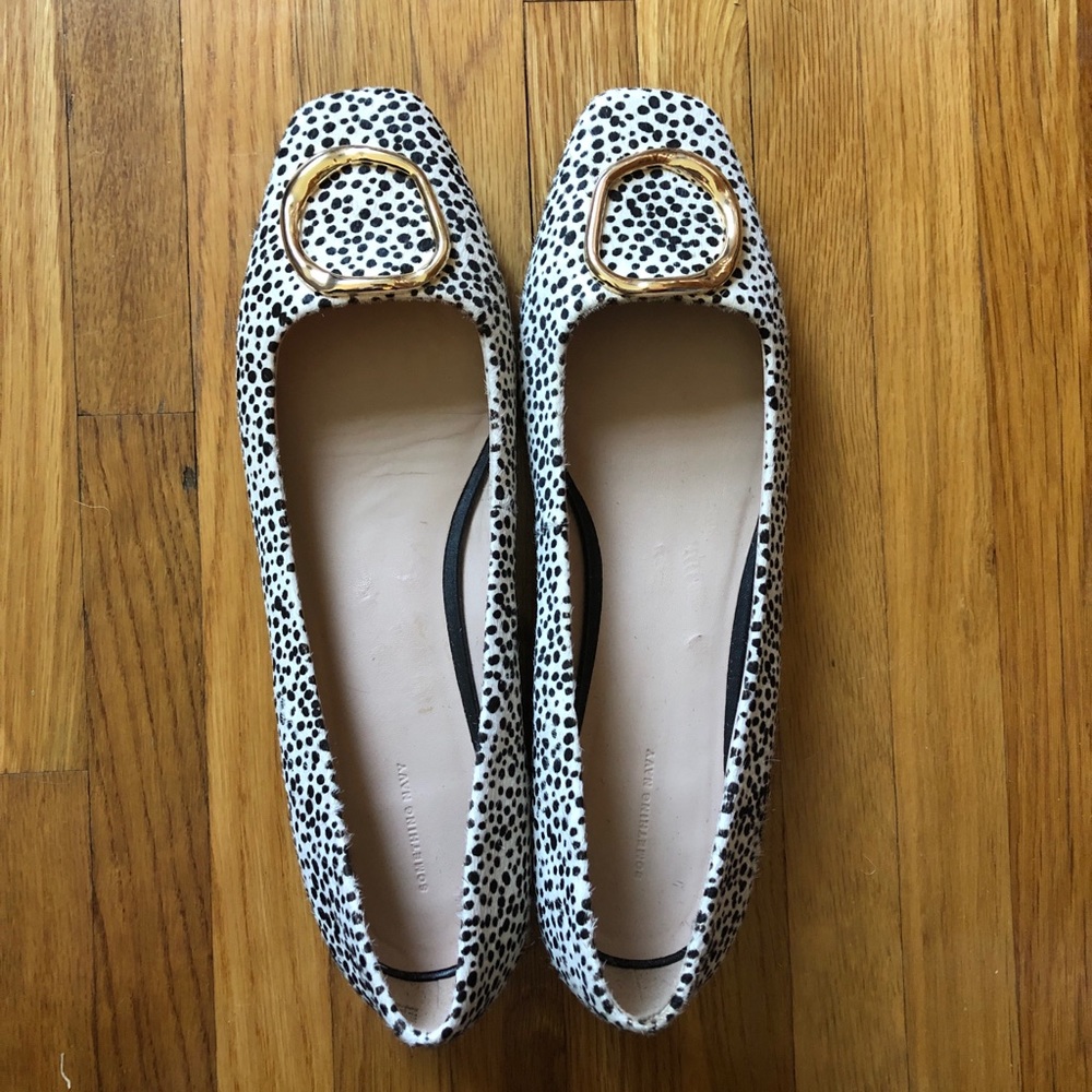Leopard print flats
